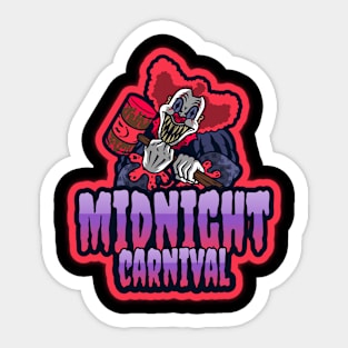 Midnight Carnival Killer Clown Sticker